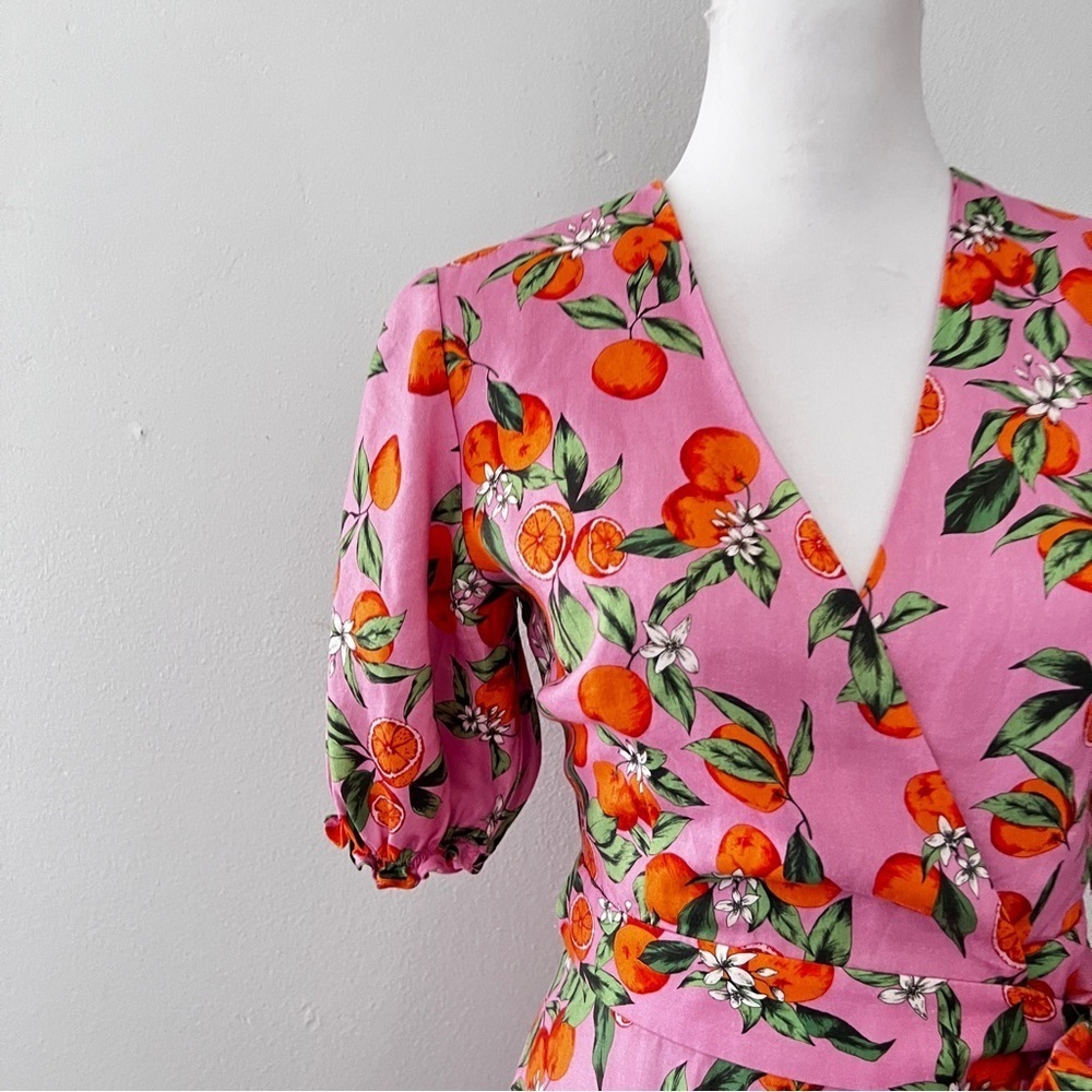 Finders keepers Aranciata pink wrap dress size small - Picture 6 of 15